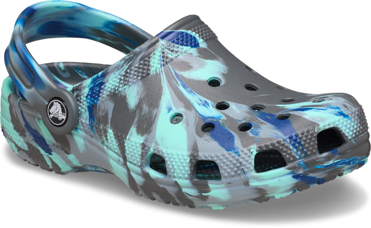 Crocs Classic Marbled Clog Kids/Youth Carbon/Multi