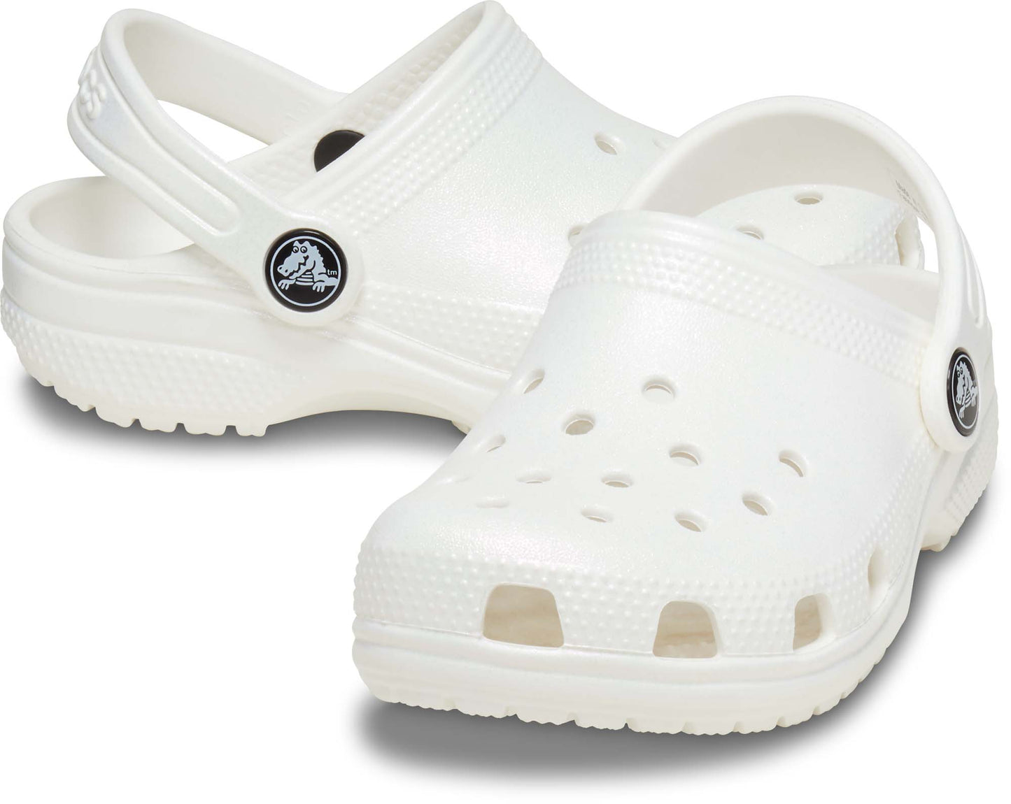 Crocs Classic Clog Kids Iridescent White