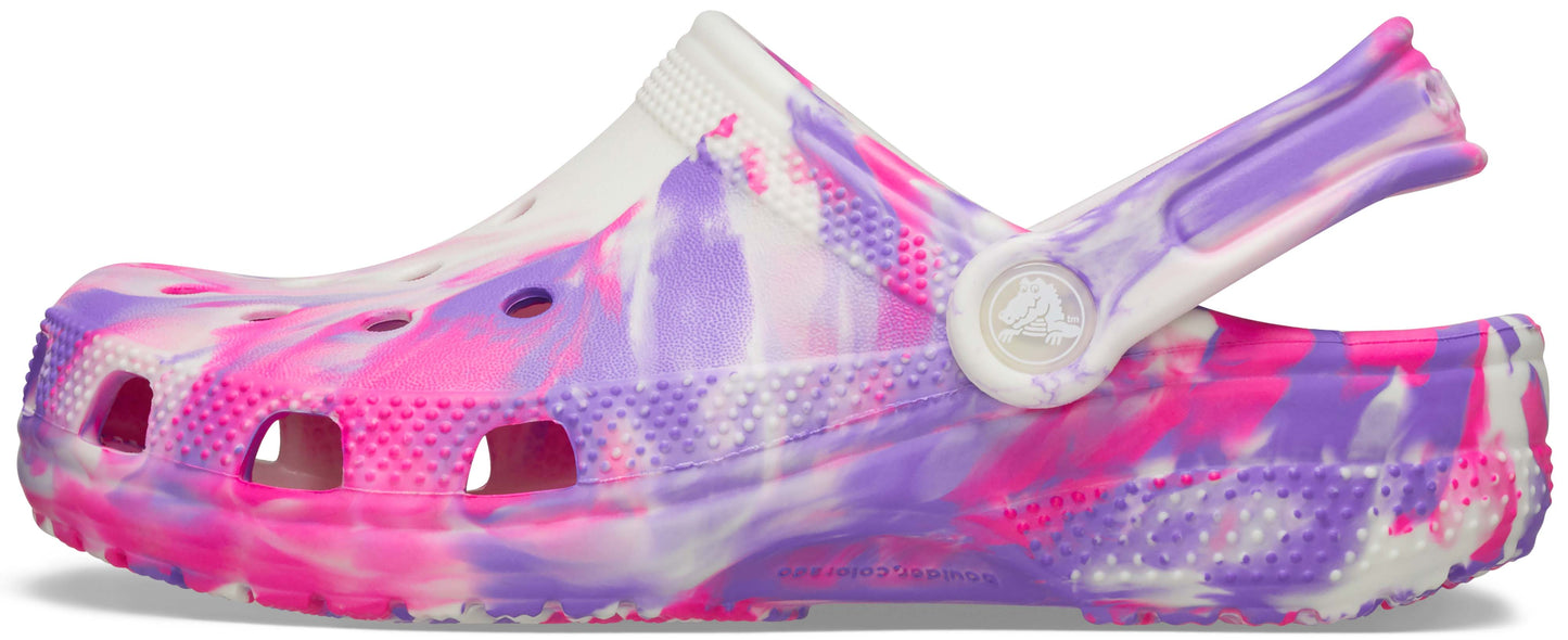 Crocs Classic Glow Marbled Clog Toddler Pink Crush/Multi