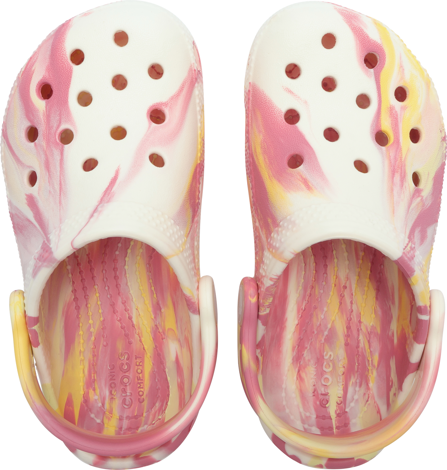 Crocs Classic Glow Marbled Clog Toddler Daylily/Multi