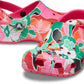 Crocs Classic Woodcut Floral Clog Kids Dragon Fruit