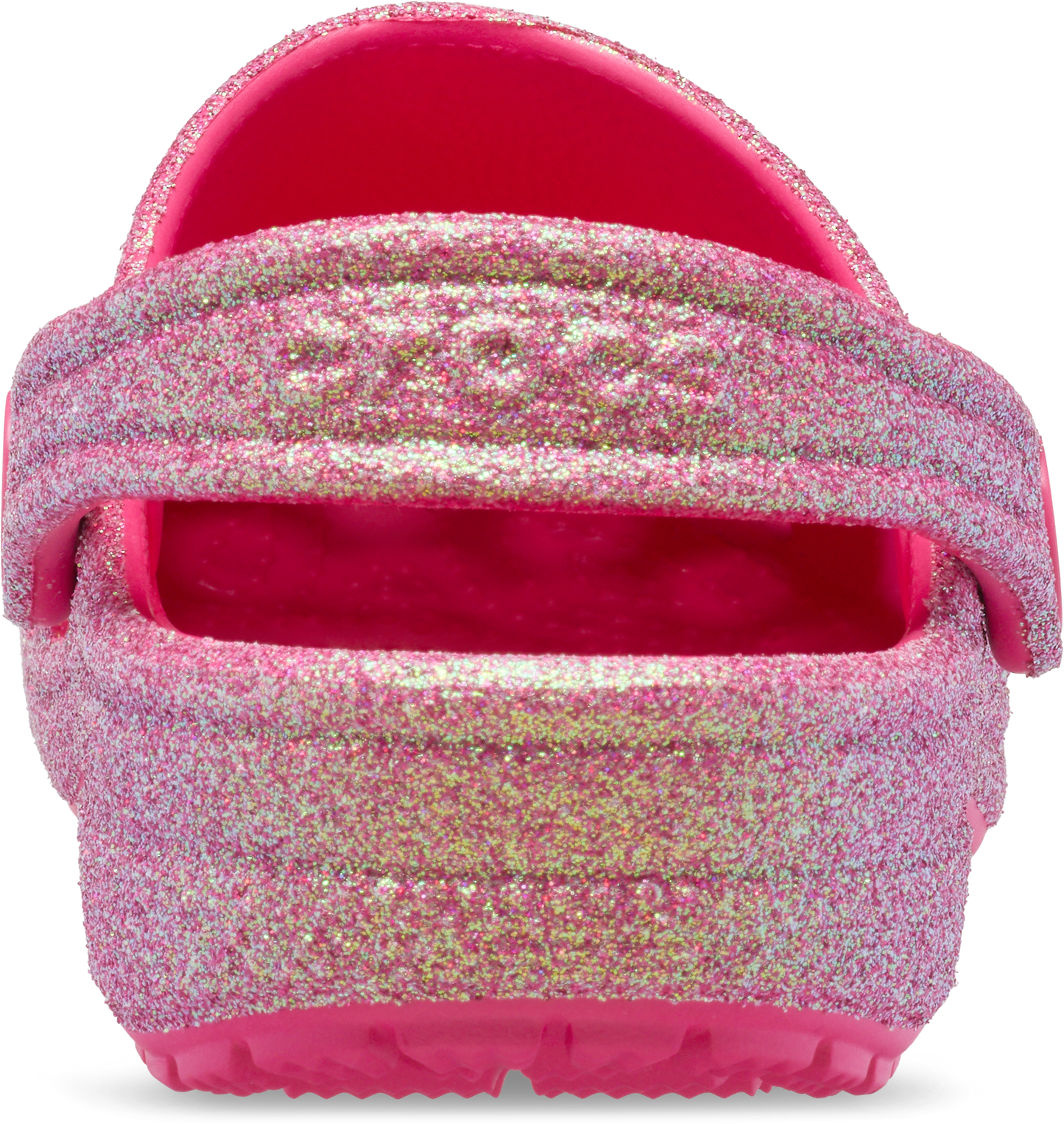 Crocs Classic Iridescent Glitter Clog Toddlers Dragon Fruit