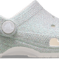 Crocs Classic Iridescent Glitter Clog Kids White