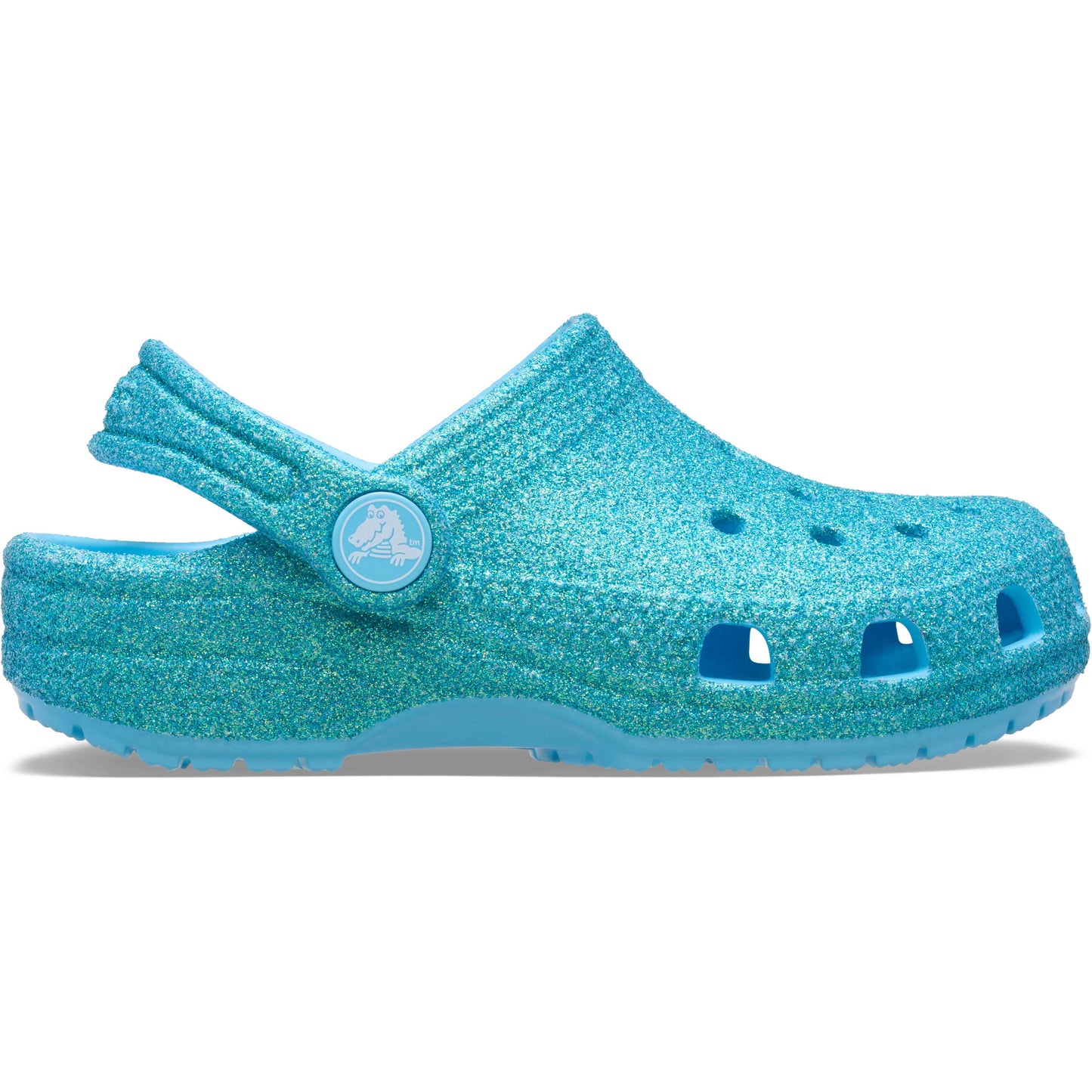 Crocs Classic Iridescent Glitter Clog Kids Tinted Glass