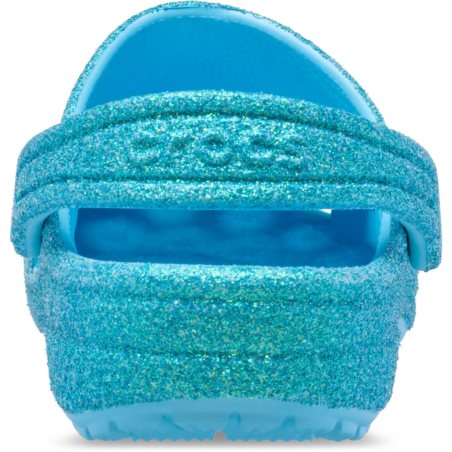 Crocs Classic Iridescent Glitter Clog Kids Tinted Glass