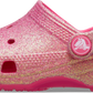 Crocs Classic Iridescent Glitter Clog Kids Dragon Fruit