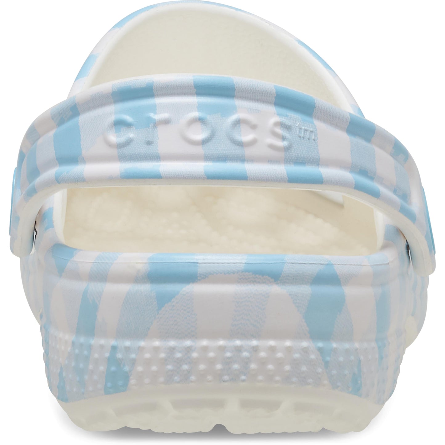 Crocs Classic Gingham Clog Kids/Youth White | Blue