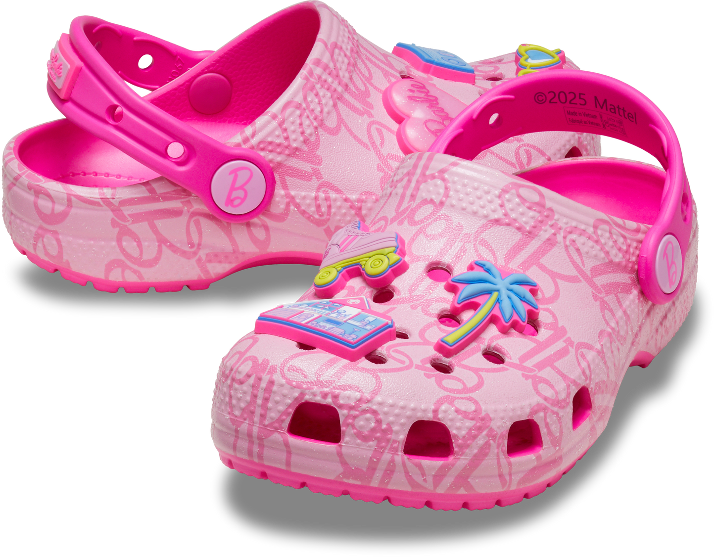 Crocs Classic Clog Toddlers Mattel Pink Barbie