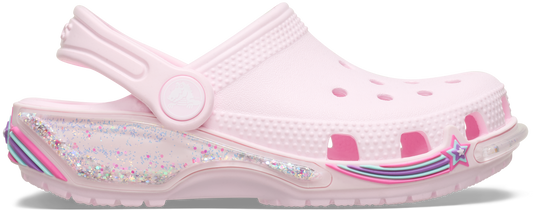 Crocs Classic Star Sparkle Sprinkling Clog Toddlers Pink Milk
