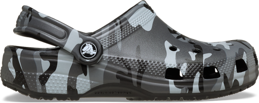 Crocs Classic Camouflage Clog Kids/Youth Black/Slate Grey