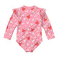 Toshi Girls Swim Bodysuit Twinkle Strawberry