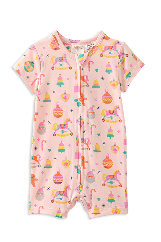 Milky Candy Cane Romper