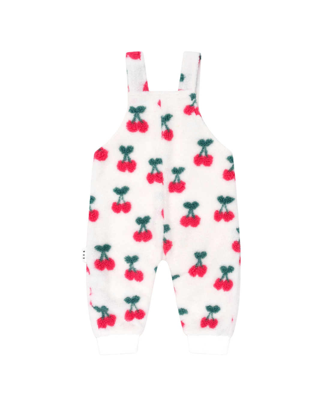 Huxbaby Very Cherry Sherpa Overalls