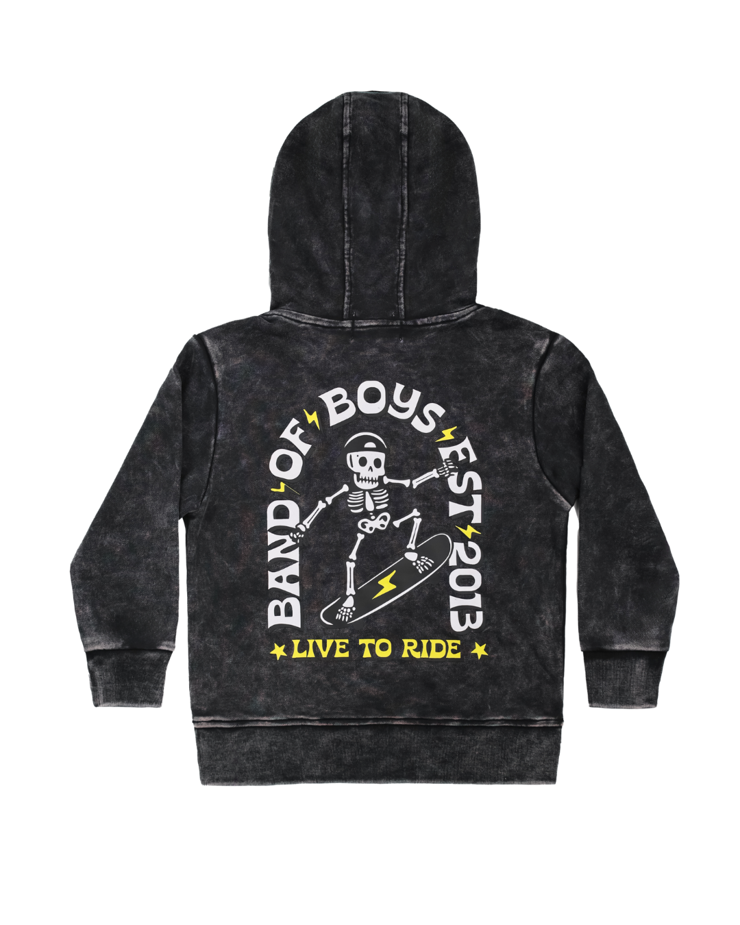 Band of Boys Black Wash Bones Skate Hood
