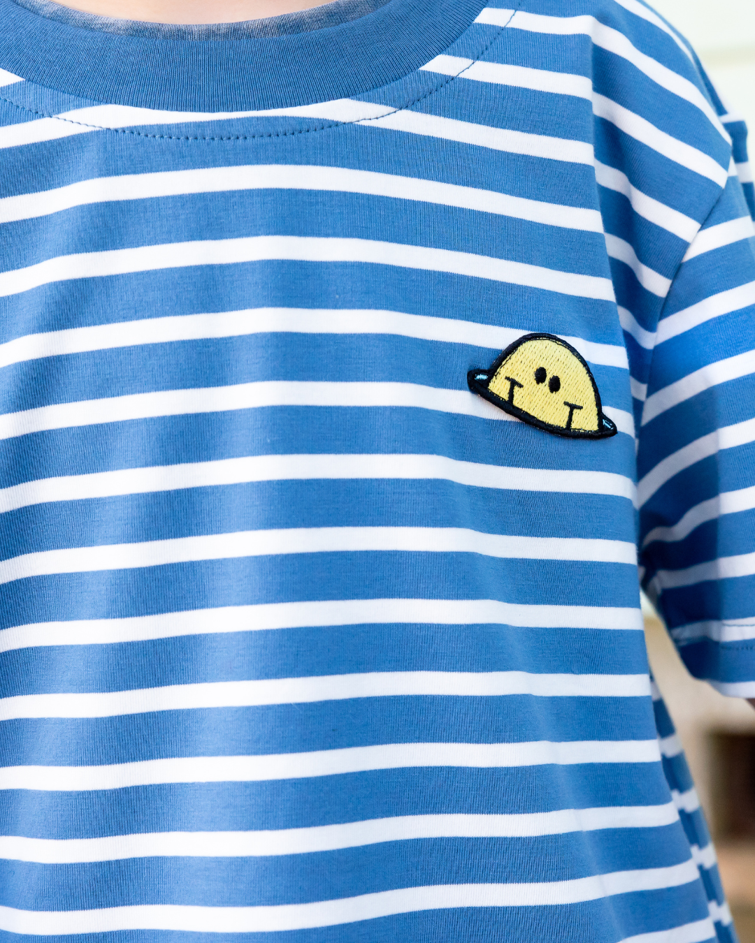 Band of Boys Blue Striped Smile Tee