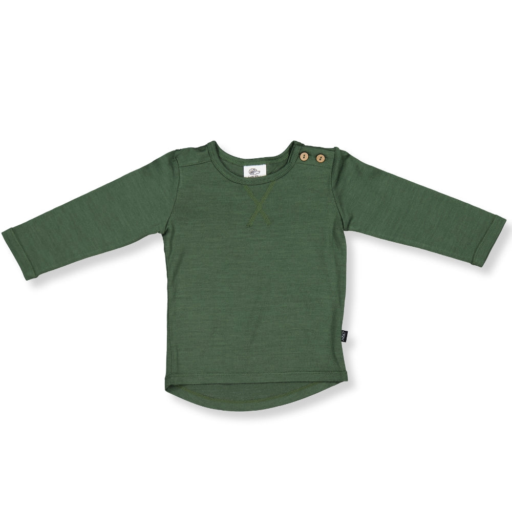 LFOH Wyatt Baby Long Sleeve Tee Forest