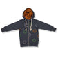 LFOH Nixon Hoodie Shadow Rust Faces