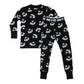 Band of Boys Black Waffle Smile Winter PJs