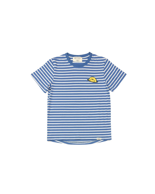 Band of Boys Blue Striped Smile Tee