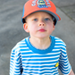 Band of Boys Blue Striped Smile Tee