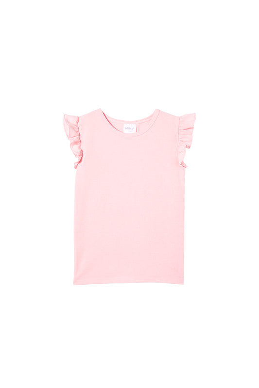 Milky Blossom Frill Tee