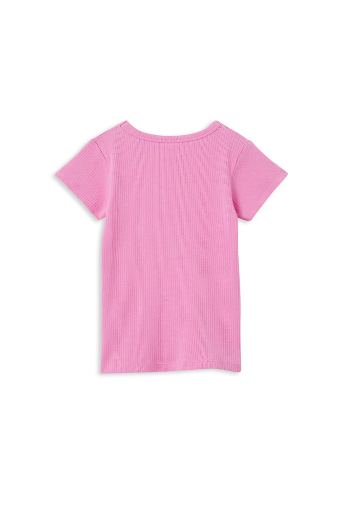 Milky Pink Rib Tee