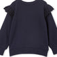 Milky Navy Detail Sweat