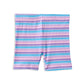 Milky Lilac Stripe Rib Bike Short