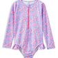 Milky Pretty Posy Long Sleeve Swimsuit