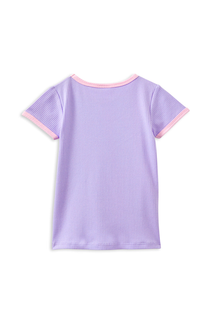 Milky Lavender Rib Tee