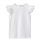 Milky White Broderie Frill Tee