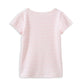 Milky Pink Stripe Rib Tee
