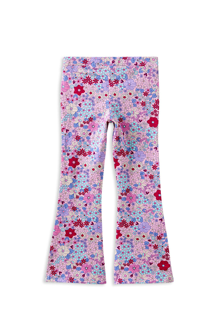 Milky Lilac Bloom Flared Legging