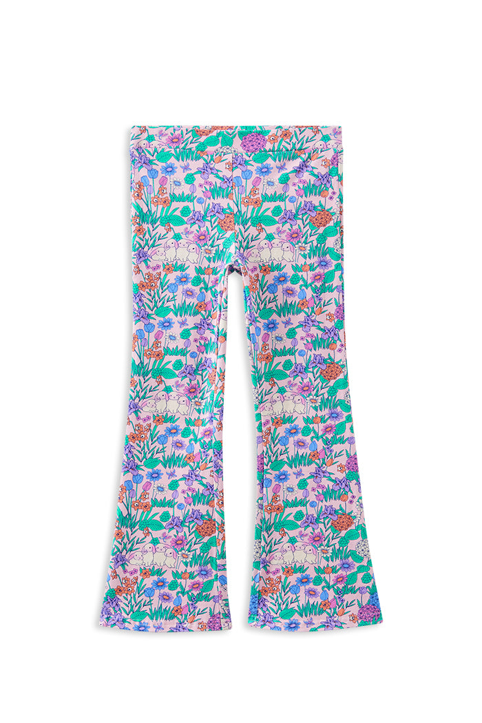 Milky Daffodil Easter Flared Legging