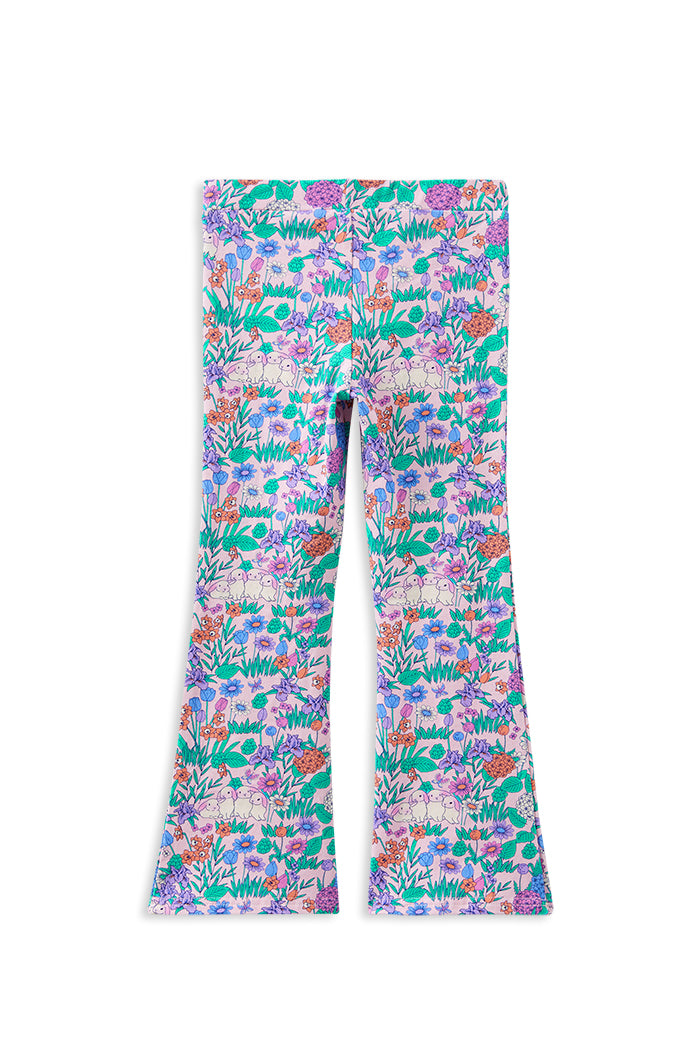 Milky Daffodil Easter Flared Legging