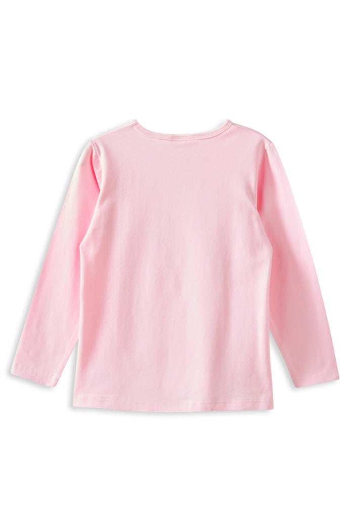 Milky Meadow Bunny Long Sleeve Tee Blush Pink