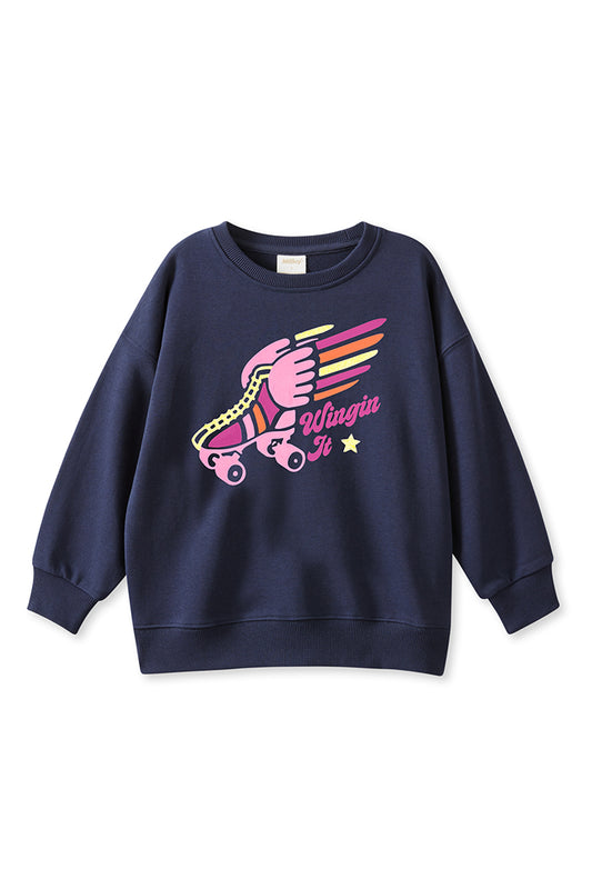 Milky Wingin It Sweat Indigo Blue