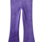 Milky Violet Velour Flares