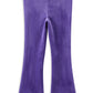 Milky Violet Velour Flares
