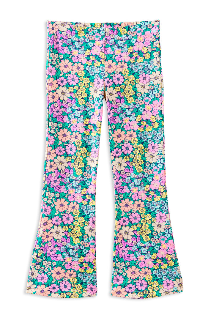 Milky Posie Patch Flare Legging Floral