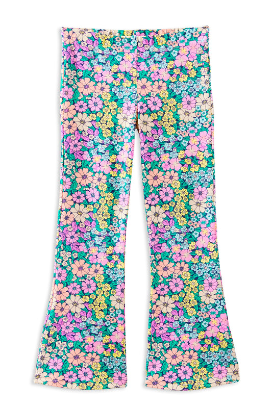 Milky Posie Patch Flare Legging Floral