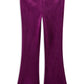 Milky Berry Velour Flares