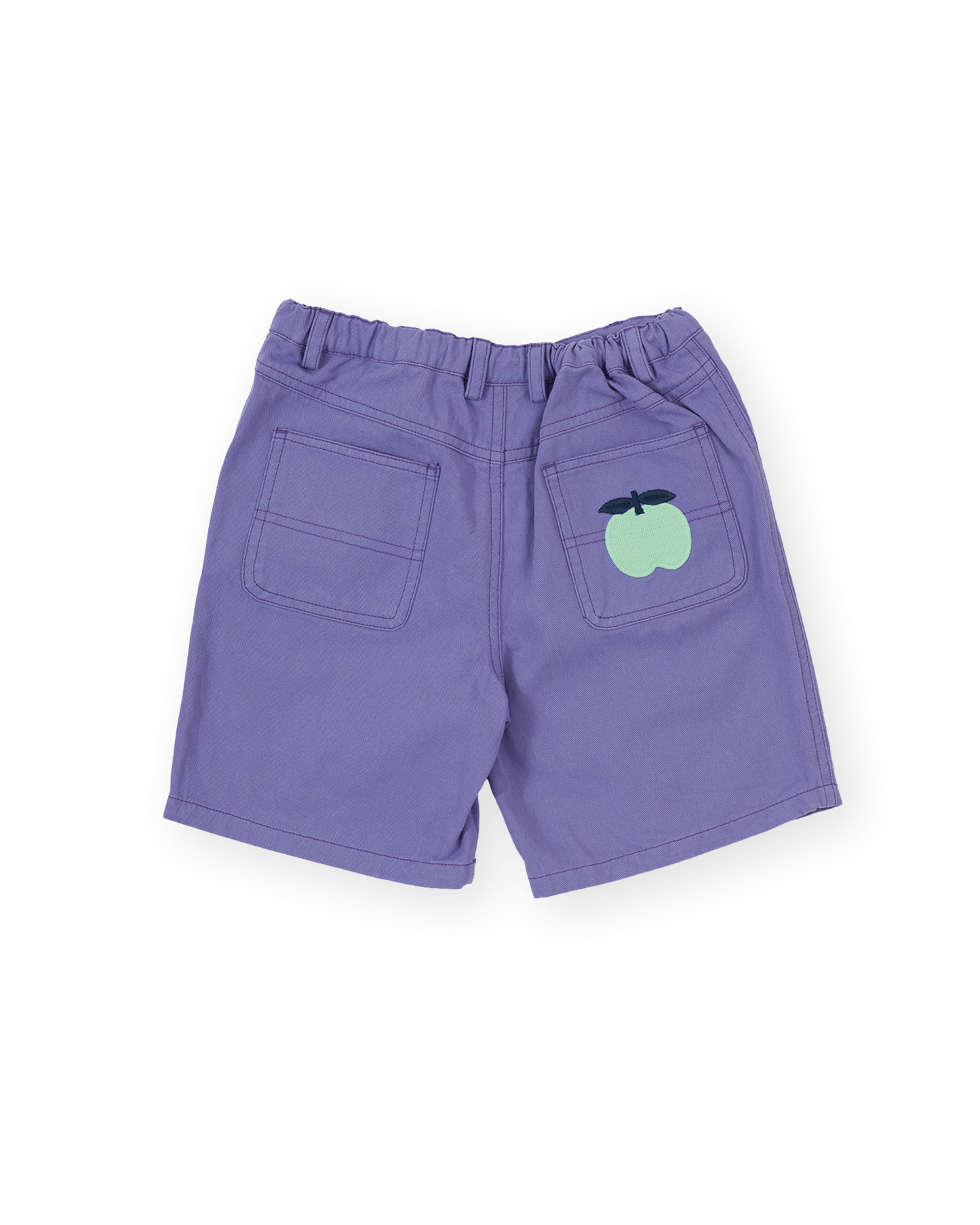 Goldie + Ace Wide Leg Apple Denim Shorts