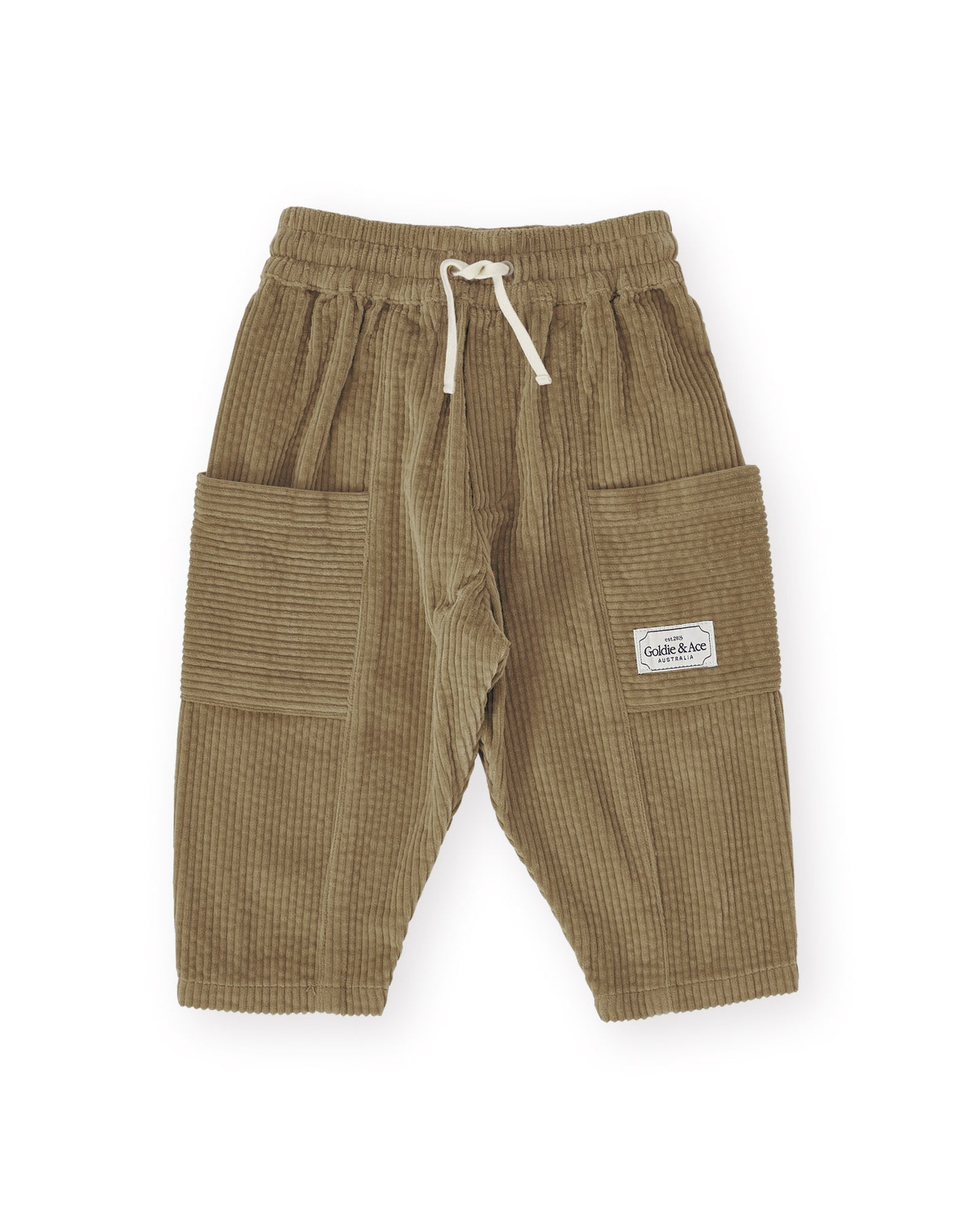 Goldie + Ace Kit Corduroy Pocket Pant Khaki