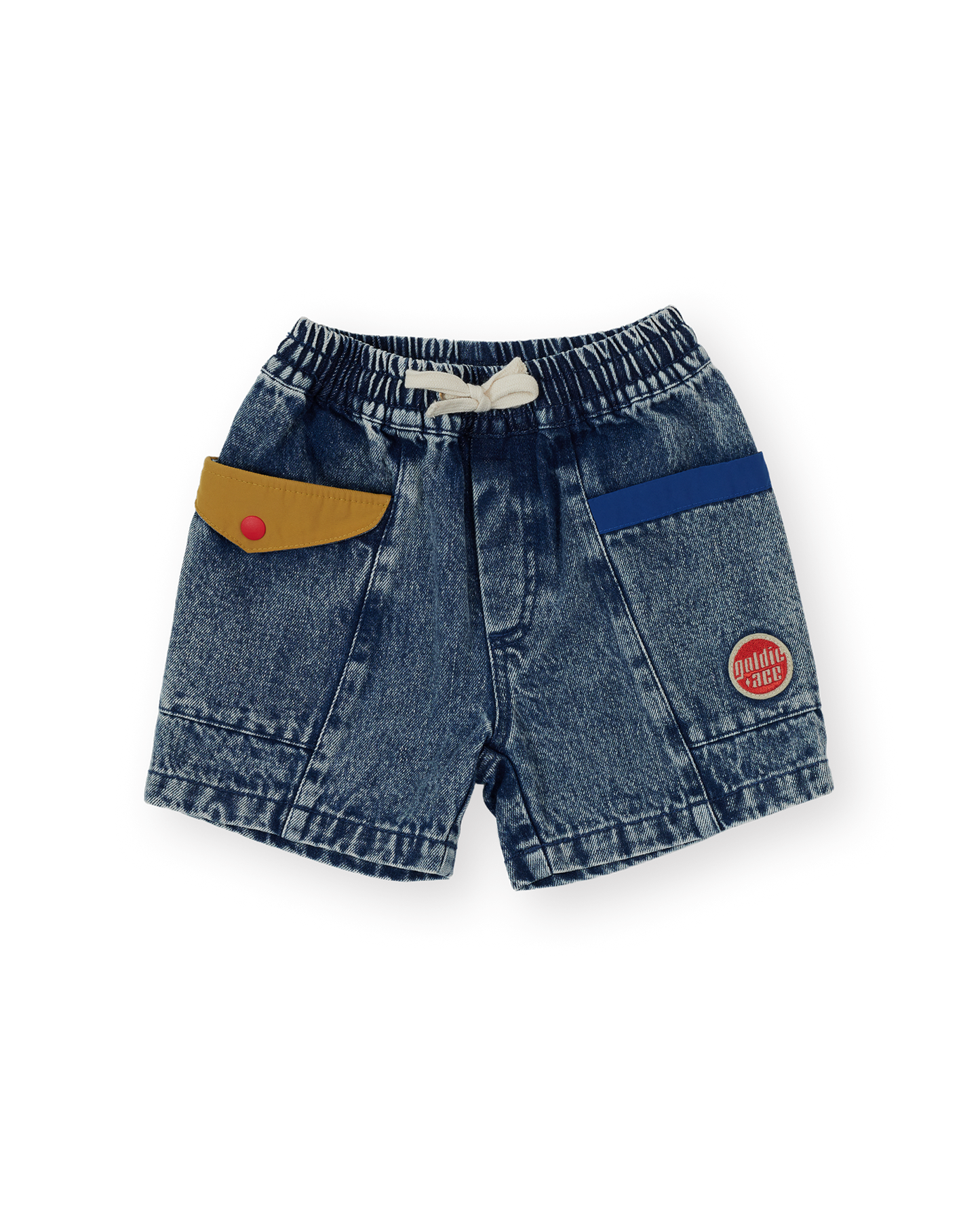 Goldie + Ace Colour Block Vintage Denim Shorts
