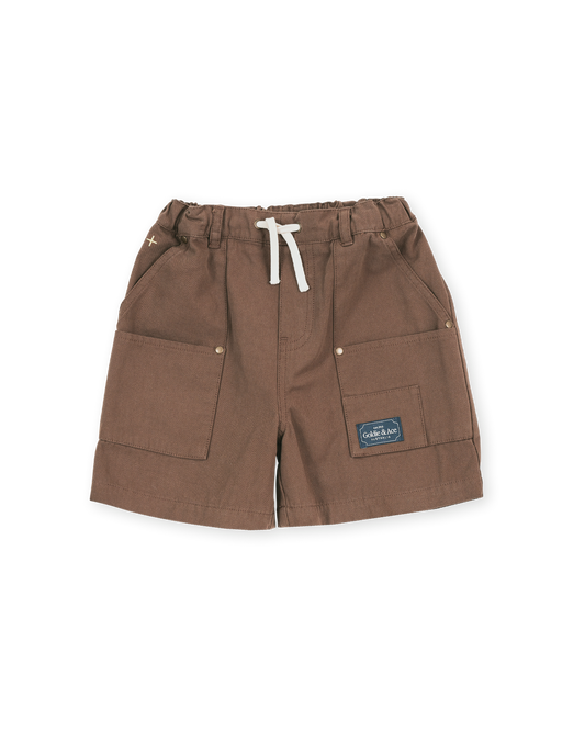 Goldie + Ace Carpenter Short Brown