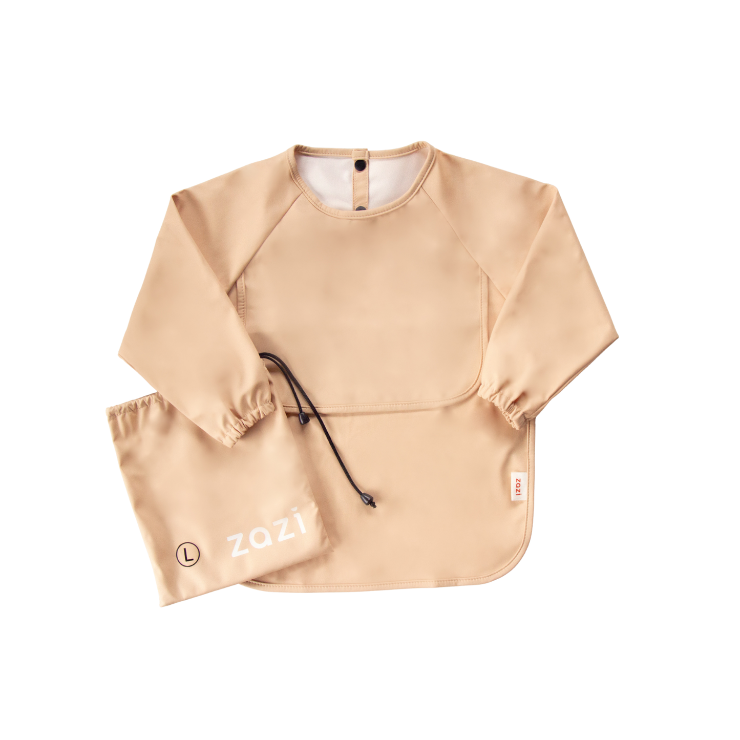 Zazi Large Sleeved Bib Vanilla