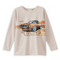 Milky Retro Racer Long Sleeve Tee Off White