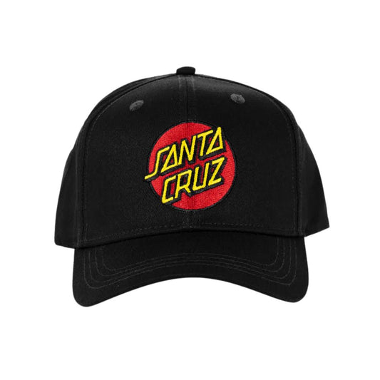 Santa Cruz Classic Dot Patch Stretch Fit Cap Black