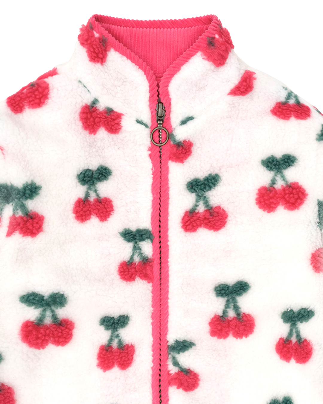 Huxbaby Very Cherry Sherpa Jacket